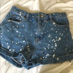 Forever 21 bleach splash shorts.